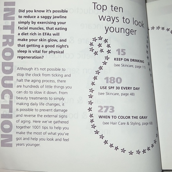 1001 LITTLE WAYS TO LOOK YOUNGER BOOK WITH ANTI-AGING TACTICS & TREATMENTS - Picture 9 of 12